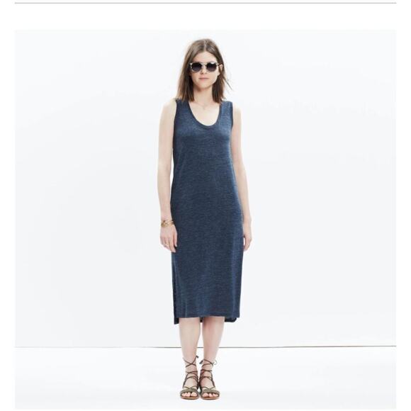 Madewell Dresses & Skirts - Madewell Jersey Tank Midi Dress in Heather Indigo Size Small
